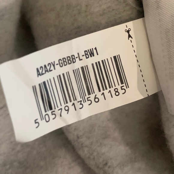 Gymshark Oversized Essential Hoodie Full Zip Gray Sweatshirt Men's Large L - Picture 10 of 10